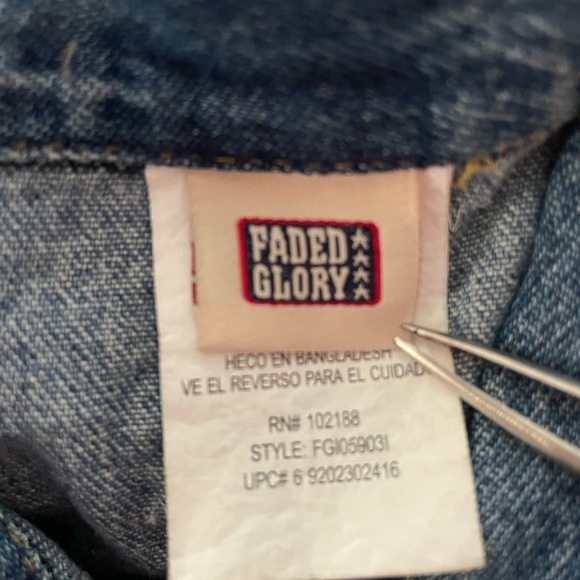 Faded Glory Infant 18 months Jean Jacket Used - Picture 8 of 8
